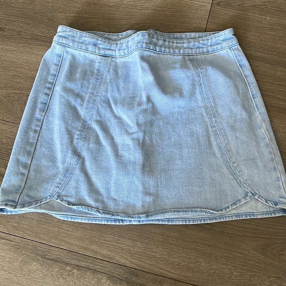 Denim mini skirt